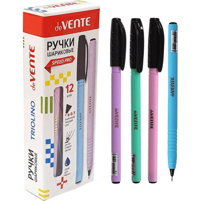 Фото Ручка шар 0,7 синяя игольчатый узел deVENTE Triolino Pastel 5073924 от производителя, с доставкой по Хабаровску