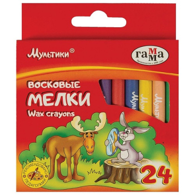 Фото Мелки восковые 24цв Гамма Мультики 2131018_01_31 от производителя, с доставкой по Хабаровску