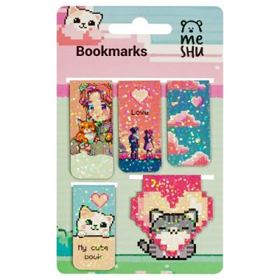 Фото Закладки магнитные 5шт MESHU Pixel MS_58305 от производителя, с доставкой по Хабаровску