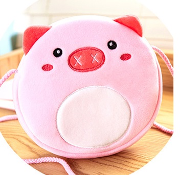 Сумочка плюшевая Свинка розовая 80P-003