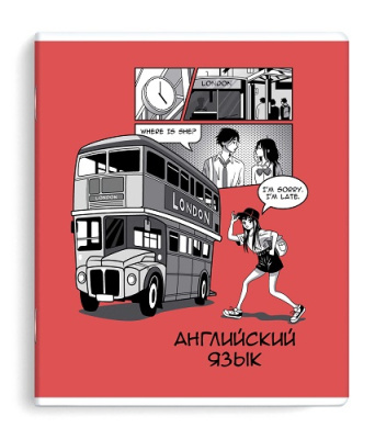 Фото Тетрадь 48л А5 клетка АНИМЕ Английский язык 63427/50 от производителя, с доставкой по Хабаровску