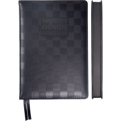 Фото Ежедневник А5 2026 deVENTE TOTAL BLACK 336стр иск кожа паттерн в клетку черный 2232683 от производителя, с доставкой по Хабаровску