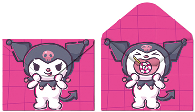 Фото Папка-конверт на кнопке А4 (310х240мм) 180мкм Centrum Куроми с леденцом 75704 от производителя, с доставкой по Хабаровску