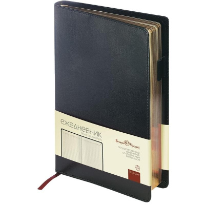 Фото Ежедневник А5 полудатированный Bruno Visconti Profy 416стр темно-синий 257574 от производителя, с доставкой по Хабаровску