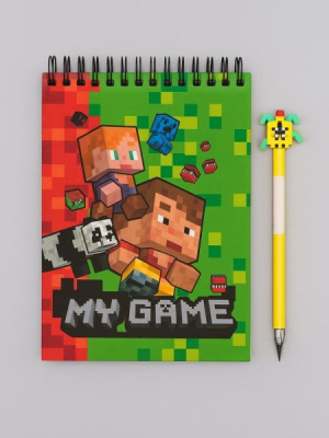 Фото Блокнот А5 60л клетка на гребне My Game 77155 от производителя, с доставкой по Хабаровску
