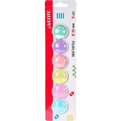 Фото Магнит для доски 3см 6шт deVENTE Pastel 6021102  от производителя, с доставкой по Хабаровску