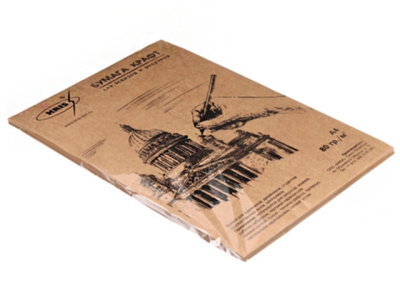 Фото Крафт-бумага для творчества А4 50л БК-50/2130802/2072204 от производителя, с доставкой по Хабаровску