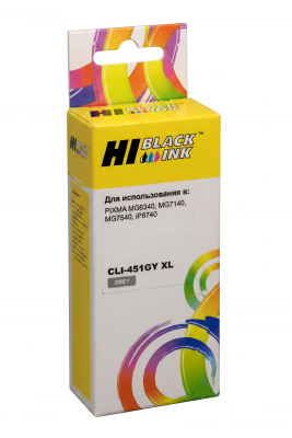 Картридж Hi-Black (HB-CLI-451XL-GY) для Canon PIXMA MG6340/MG7140/MG7540/IP8740, GY