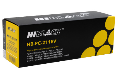 Картридж Hi-Black (HB-PC-211EV) для Pantum P2200/P2207/P2507/M6500/6550, 1,6К (чип многоразовый)
