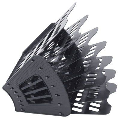 Фото Файл для бумаг 6-секционный пластик черный Стамм Веер ЛТ41 от производителя, с доставкой по Хабаровску