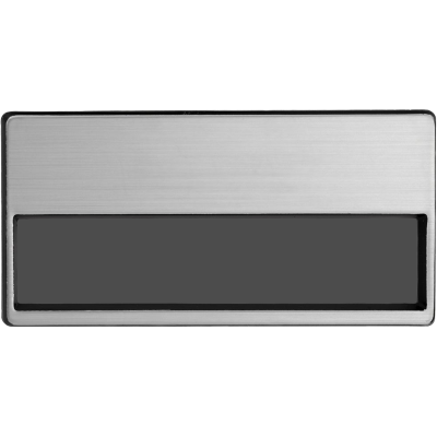 Фото Бейдж-табличка горизонтальный 33х68мм на магните deVENTE серебристый 4010403 от производителя, с доставкой по Хабаровску