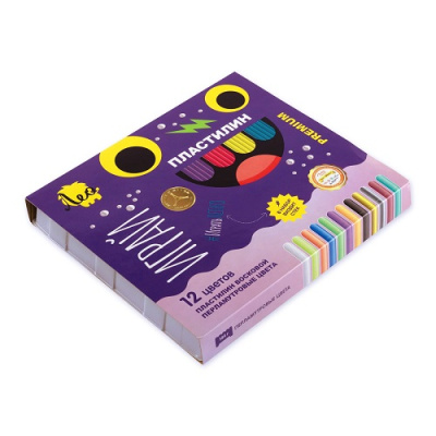 Фото Пластилин 12цв 144гр восковой ЛЕО: ИГРАЙ Перламутровые цвета со стеком LPMCF-0112 от производителя, с доставкой по Хабаровску