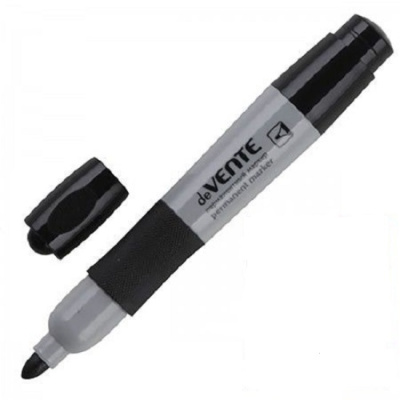 Фото Маркер перм 3мм черный пулевидный с каучук вставками deVENTE  5043328 от производителя, с доставкой по Хабаровску