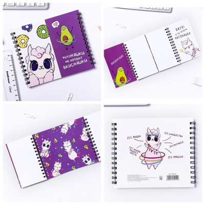 Фото Блокнот 120х145мм 48л без линовки на гребне двойной Фитоняшки 4454519  от производителя, с доставкой по Хабаровску