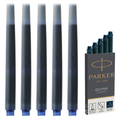 Фото Картридж Parker темно-синий 5шт Cartridge Quink 1950385 от производителя, с доставкой по Хабаровску