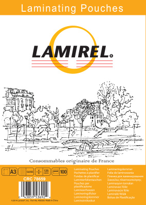 Фото Пленка для ламинирования  Lamirel А3, 125мкм, 100 шт., шт от производителя, с доставкой по Хабаровску