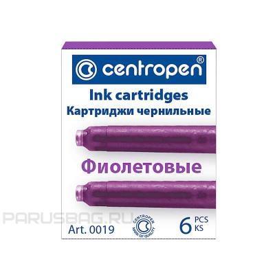Фото Картридж перьевой короткий 1шт фиолетовый от производителя, с доставкой по Хабаровску