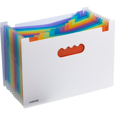 Фото Папка 13отд 330х235мм 700мкм разделители 130мкм deVENTE белая 3078417 от производителя, с доставкой по Хабаровску