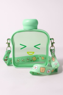 Бутылка 380мл Хлебный ломтик зеленая YF2205-02