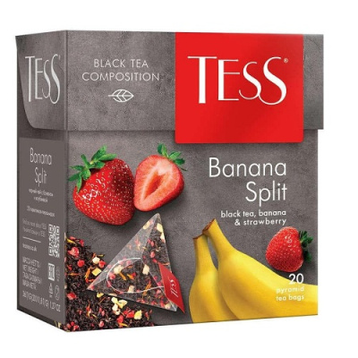 Чай черный 20п TESS Banana Split пирамидки