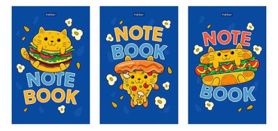 Фото Блокнот А6 40л клетка на скобе Hatber Cats Fast food 40Б6лA1к от производителя, с доставкой по Хабаровску