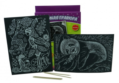 Фото Гравюра объемная голографик Набор 5 Фея+Панда Р0905 от производителя, с доставкой по Хабаровску