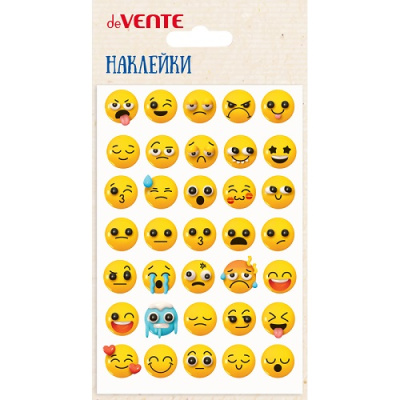 Фото Наклейки мягкие deVENTE Emoji многоразовые 8002490 от производителя, с доставкой по Хабаровску