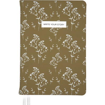 Фото Ежедневник А5 без дат deVENTE Lilian 320стр иск кожа аппликация оливковый 2334609 от производителя, с доставкой по Хабаровску