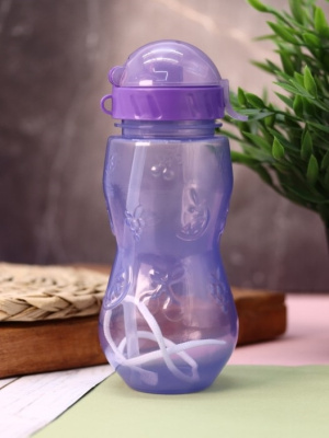 Бутылка с трубочкой 400мл Fruit purple БКА-467-04