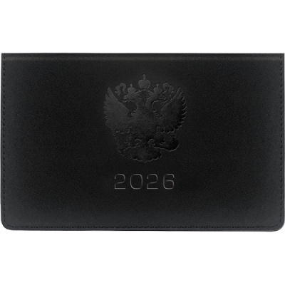 Фото Еженедельник-планинг карманный 2026 deVENTE Emblem 128стр иск кожа черный 2239622 от производителя, с доставкой по Хабаровску