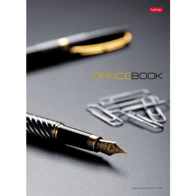Фото Бизнес-блокнот А4 120л клетка твердый переплет на сшивке Office Book 120ББ4B1_07971  от производителя, с доставкой по Хабаровску