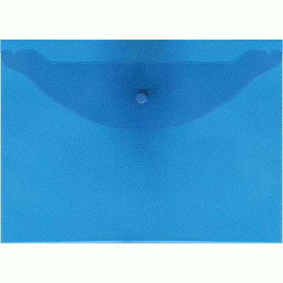 Фото Папка-конверт на кнопке А4 (330x240мм) 120мкм Attomex прозрачный синий 3071402/3071819 от производителя, с доставкой по Хабаровску