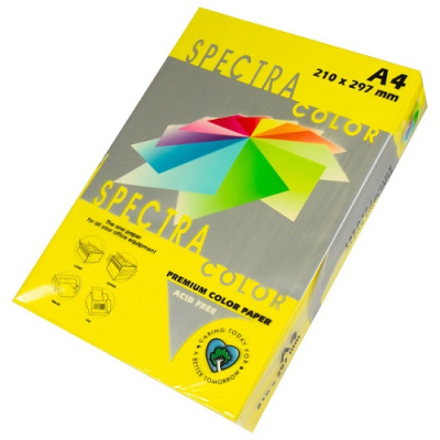 Бумага цветная А4 80г 500л интенсив лимонная Sinar Spectra №210