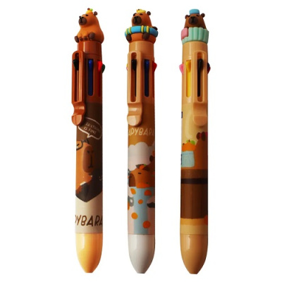 Фото Ручка шар мех 0,7 (8цв) deVENTE Capybara ассорти 5070412 от производителя, с доставкой по Хабаровску