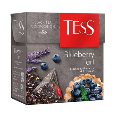 Чай черный 20п TESS Blueberry Tart пирамидки