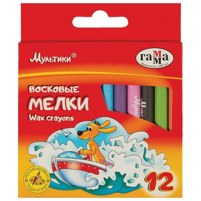 Фото Мелки восковые 12цв Гамма Мультики 2131018_01_29 от производителя, с доставкой по Хабаровску