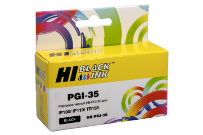 Картридж Hi-Black PGI-35 для Canon iP100, BK