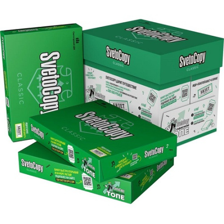  Бумага А4, С, 80г, 500л, 146%, SVETOCOPY - Заказать или купить в Хабаровске