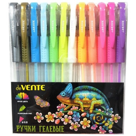 Фото Набор гел ручек 12цв 0,8мм deVENTE Moonlight 5051009 от производителя, с доставкой по Хабаровску