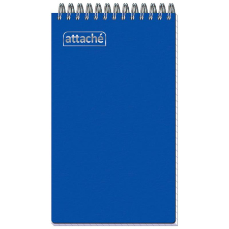 Фото Блокнот А6 80л клетка на гребне пластиковая обложка АТТАСНЕ синий 204994 от производителя, с доставкой по Хабаровску