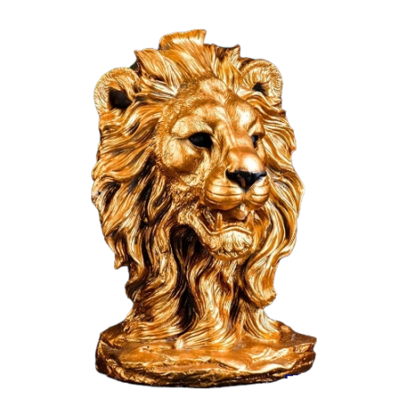 Фото Копилка Голова льва малая 16х25х38см бронза 4114856 от производителя, с доставкой по Хабаровску