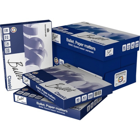  Бумага А3, В, 80г, 500л, 153%, BALLET Classic  - Заказать или купить в Хабаровске