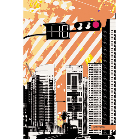 Фото Бизнес-блокнот А5 80л клетка на сшивке Графика Ритм города КЗ5802368 от производителя, с доставкой по Хабаровску