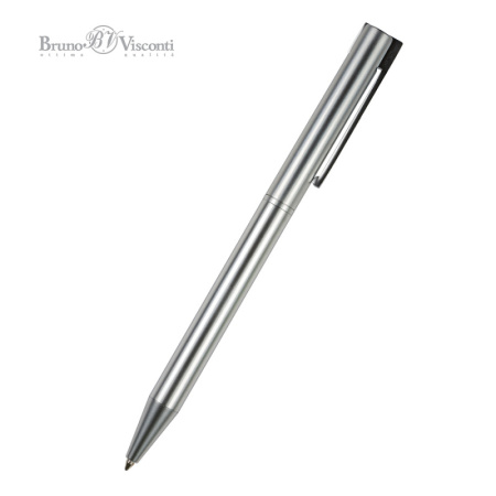 Фото Подарочная ручка шар 0,7 синяя BrunoVisconti BERGAMO корпус серебро 20-0338/07 от производителя, с доставкой по Хабаровску