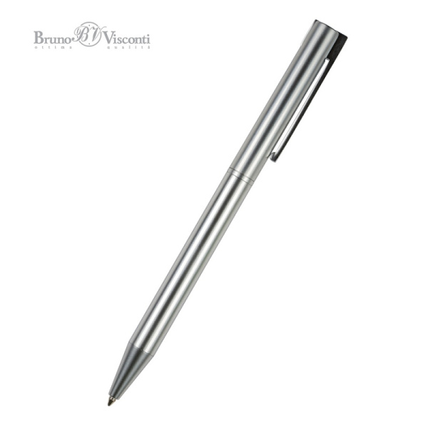 Фото Подарочная ручка шар 0,7 синяя BrunoVisconti BERGAMO корпус серебро 20-0338/07 от производителя, с доставкой по Хабаровску