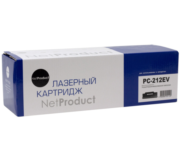 Картридж NetProduct (N-PC-212EV) для Pantum P2502/P2502W/M6502/M6502W/M6552NW, 1,6К