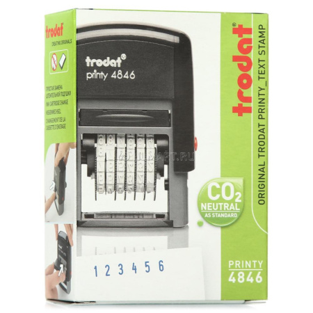 Фото НУМЕРАТОР АВТОМАТИЧЕСКИЙ 6-разрядный 4мм Trodat 4846 от производителя, с доставкой по Хабаровску