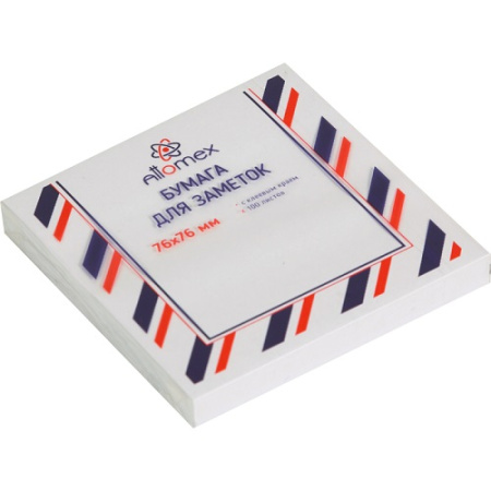 Фото Липкий блок 76х76мм 100л белый Attomex 2010382 от производителя, с доставкой по Хабаровску