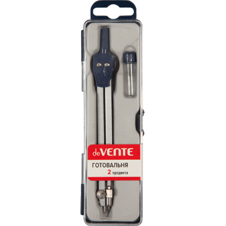 Фото Готовальня 2пр deVENTE темно-синий 5093300 от производителя, с доставкой по Хабаровску