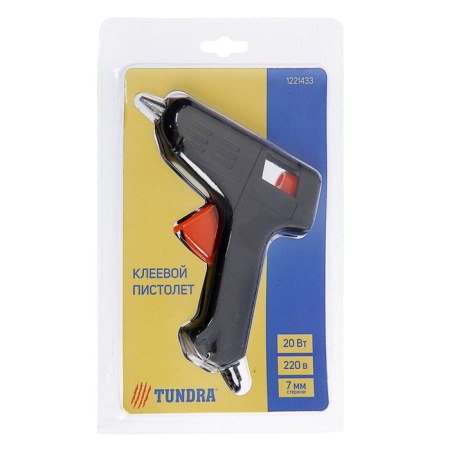 Фото Пистолет термоклеевой TUNDRA 20Вт 220В 7 мм 1221433 от производителя, с доставкой по Хабаровску